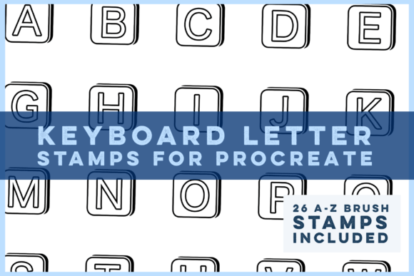 Download Keyboard Letter Stamp Brushes - Premium Resources