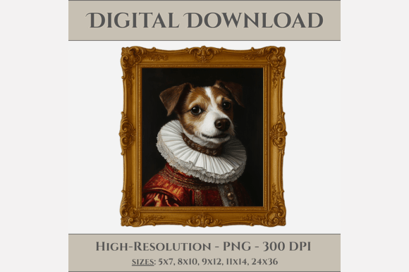 Download Jack Russell Renaissance Portrait - Jack russell Collection
