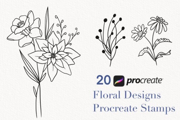 Download Procreate Botanical Stamps - Botanical stamps Collection
