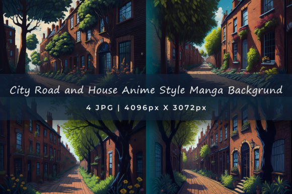 Download City Road and House Anime Style Manga - Anime style Collection