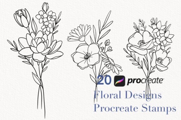 Download Procreate Botanical Stamps - Botanical stamps Collection