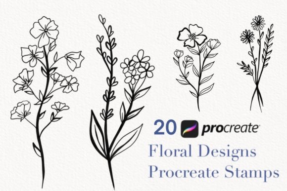 Download Procreate Botanical Stamps - Botanical stamps Collection