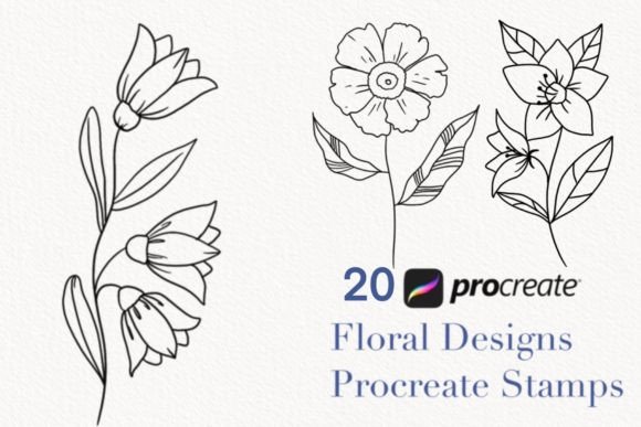 Download Procreate Botanical Stamps - Botanical stamps Collection